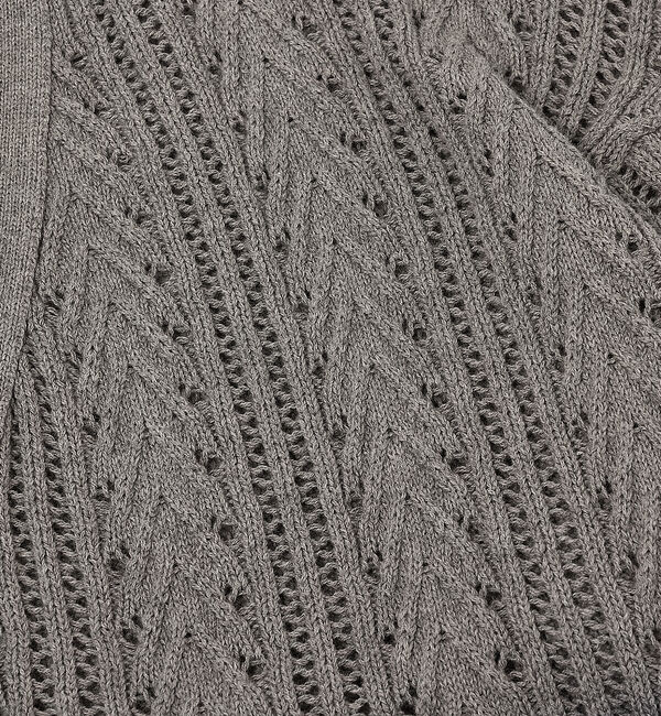 ABAHOUSE「【透かし編み】グラデーション シアー カーディガン」|カーディガン|