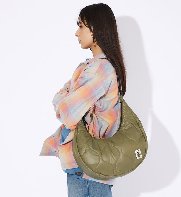 ABAHOUSE「【COBMASTER/コブマスター 】 QLT BANANA SHOULDER」|ショルダー・メッセンジャー|カーキ