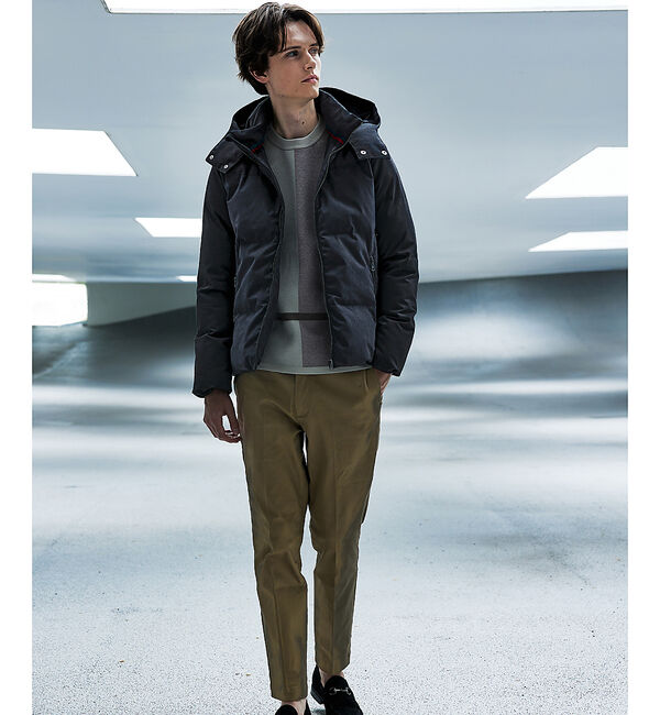 ABAHOUSE「【コンビデザイン】フード ダウン ブルゾン」|ダウン|