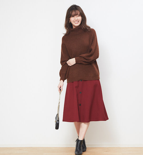 Rouge vif「ベルト付きトレンチ風スカート」|スカート|