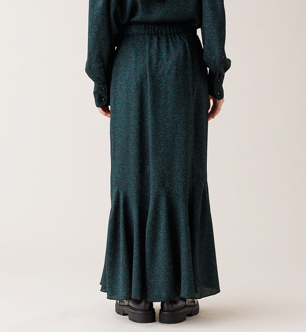 Rouge vif「【セットアップ対応】フラワープリントフリルスカート」|スカート|