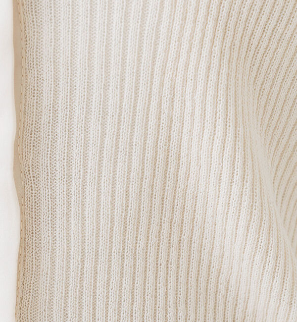 Rouge vif「布帛コンビシアーリブカーディガン」|カーディガン|