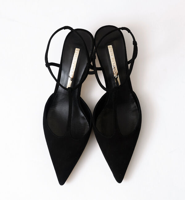 Rouge vif「【BRENTELLA/ブレンテッラ】MARION Tバーストラップパンプス」|パンプス|