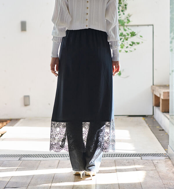 Rouge vif「裾レース巻きスカート」|スカート|