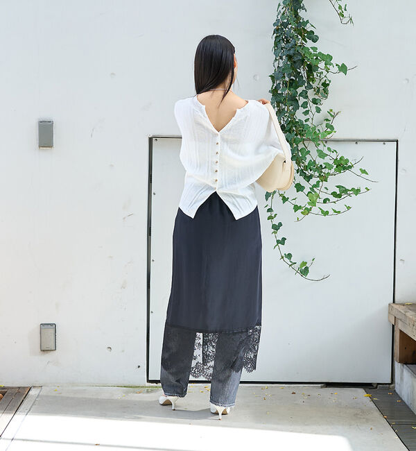 Rouge vif「裾レース巻きスカート」|スカート|