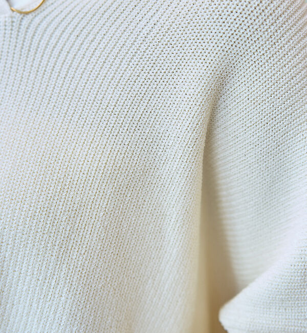 Rouge vif「衿付片畦ニットプルオーバー」|ニット・セーター|