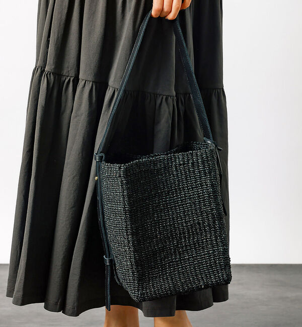 Rouge vif「【BAGMATI / バグマティ】ワンハンドル かごバッグ / ブラック【WEB」|ハンドバッグ|