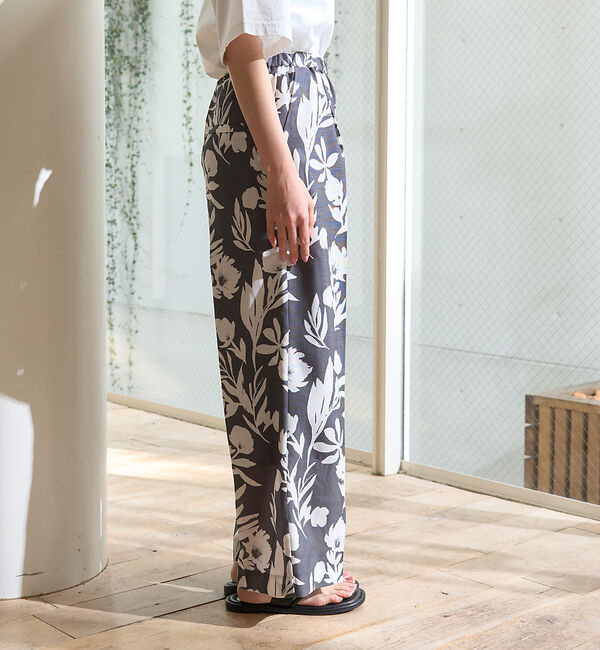 Rouge vif「モノトーンプリントイージーパンツ」|その他|