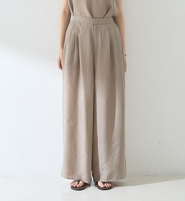 Rouge vif「【セットアップ対応】キュプラフィブリル ワイドパンツ」|その他|