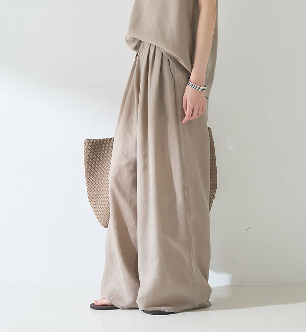 Rouge vif「【セットアップ対応】キュプラフィブリル ワイドパンツ」|その他|