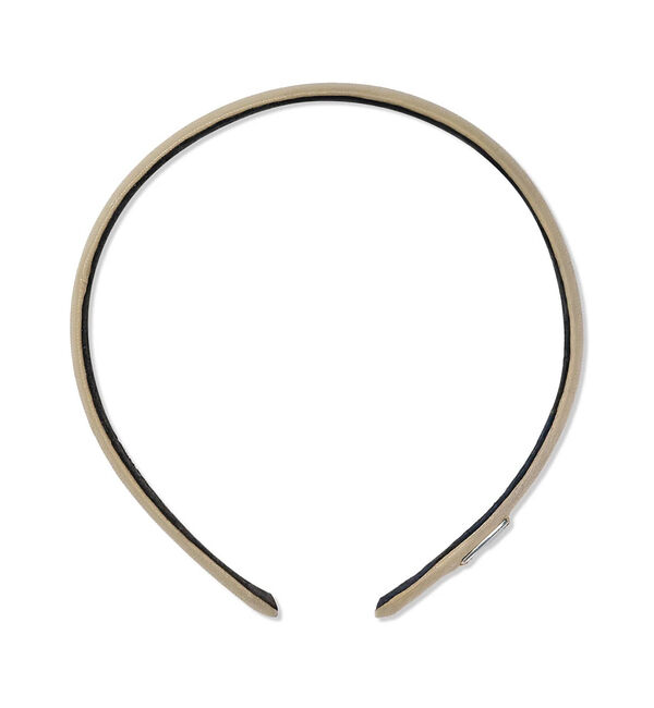 Rouge vif「【heyep／ヘイップ】フェイクレザーカチューシャ」|ヘアバンド|ベージュ