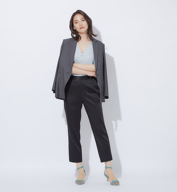 qualite「2WAY Vネックアシメニット」|ニット・セーター|