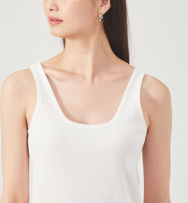 qualite「ウォッシャブル2WAYタンクトップ」|キャミソール|