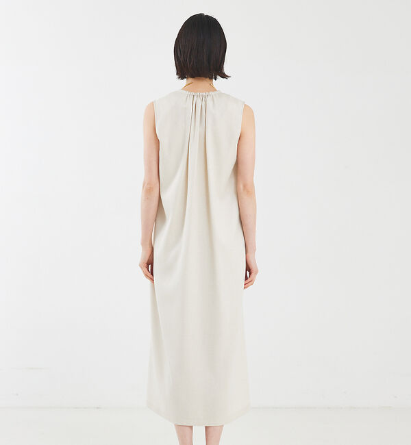 qualite「リネンライクギャザーワンピース」|ワンピース|