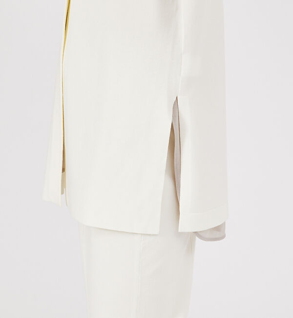 qualite「サイドスリットニットジレ」|ベスト・ジレ|