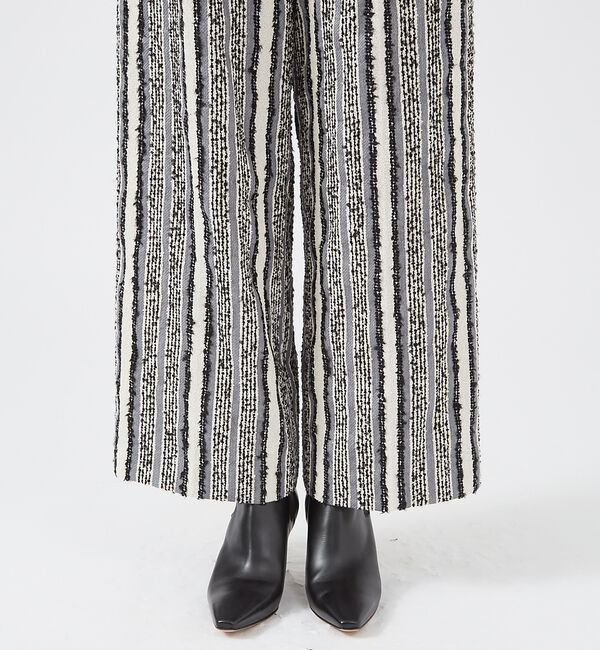 qualite「ループストライプワイドパンツ」|その他|