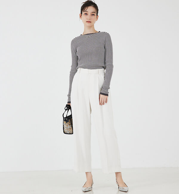 qualite「【日本製/2024AW】シームレスクルーネックニット」|ニット・セーター|