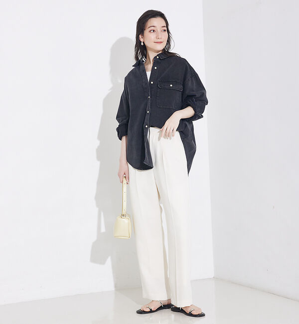 qualite「ミドルオンスデニムシャツ」|シャツ・ブラウス|