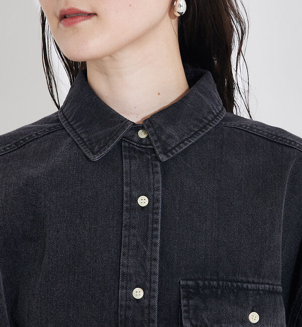 qualite「ミドルオンスデニムシャツ」|シャツ・ブラウス|