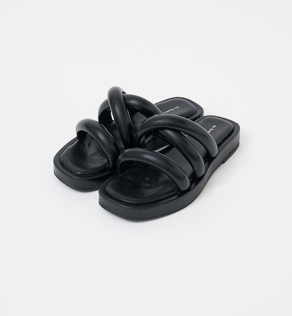 AU BANNISTER「【WEB限定】厚底 チューブ クッション フラット サンダル」|サンダル|