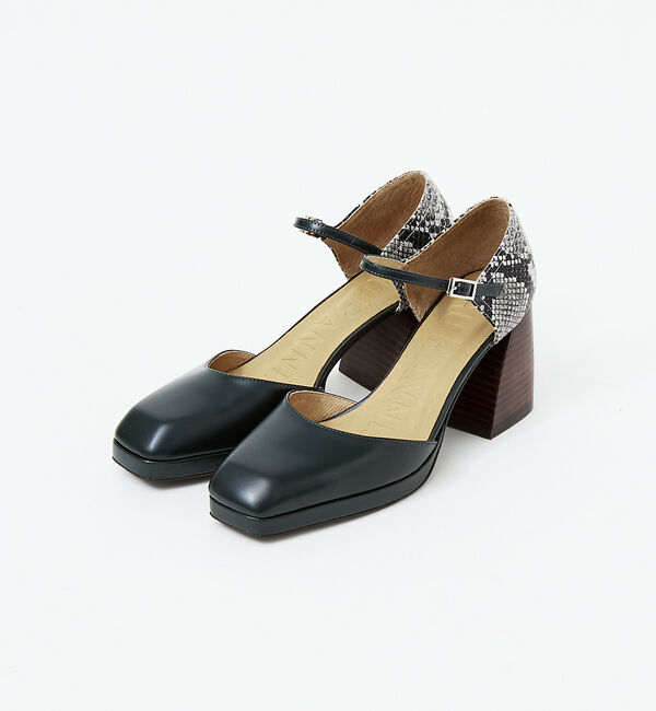 AU BANNISTER「プラットフォームパンプス」|パンプス|グリーン