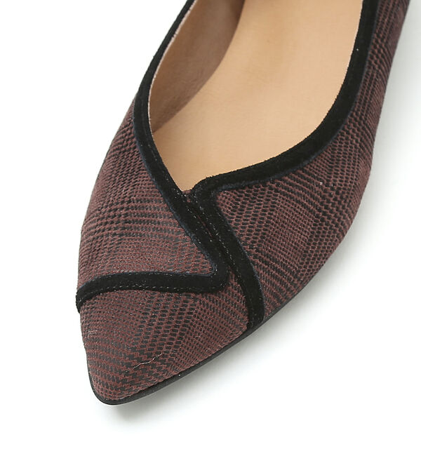 AU BANNISTER「パイピングデザインフラットパンプス」|パンプス|