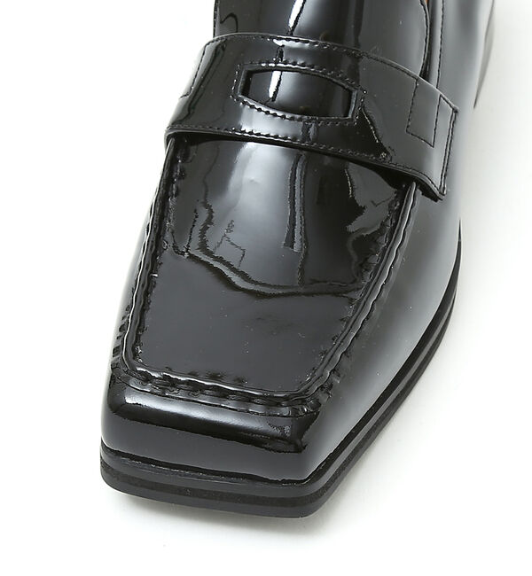 AU BANNISTER「【スノーソール】ワイドスクエアローファー」|ローファー|