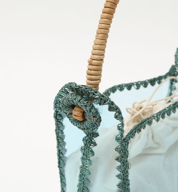 AU BANNISTER「●JAMIRAY コードパッチ クリアハンドバッグ」|ハンドバッグ|