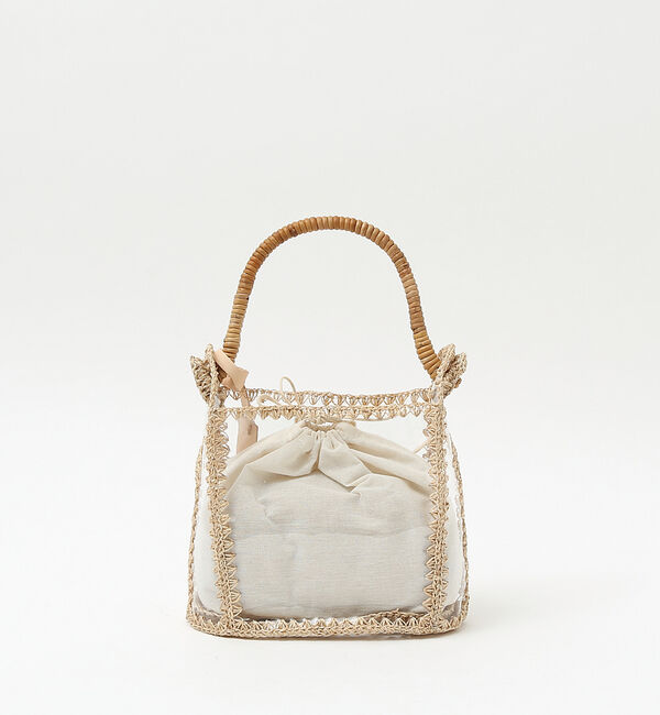 AU BANNISTER「●JAMIRAY コードパッチ クリアハンドバッグ」|ハンドバッグ|