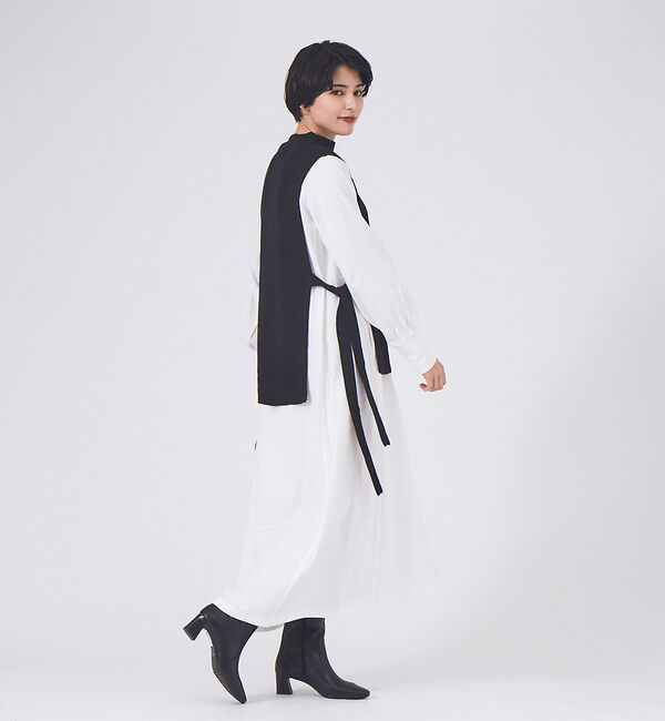 AU BANNISTER「【スノーソール】ソフトスクエアトゥロングブーツ」|ショートブーツ|