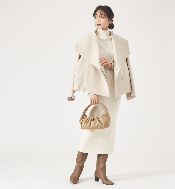 AU BANNISTER「【スノーソール】ソフトスクエアトゥロングブーツ」|ショートブーツ|