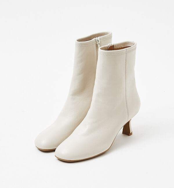 AU BANNISTER「【スノーソール】オブリークトゥショートブーツ」|ショートブーツ|