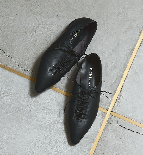 AU BANNISTER「ポインテッドトゥレースアップバブーシュ」|その他|