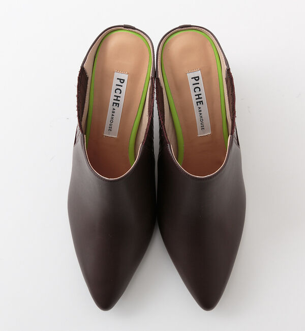 AU BANNISTER「ポインテッドミュール」|パンプス|