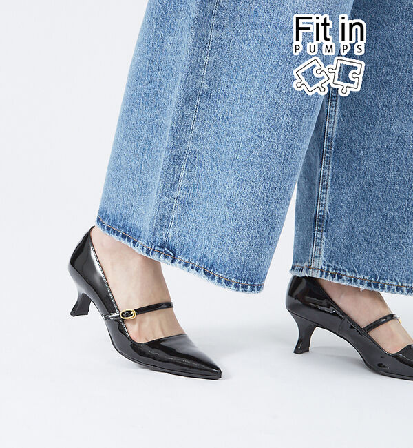 AU BANNISTER「【Fit in PUMPS】メリージェーンパンプス」|パンプス|ブラック