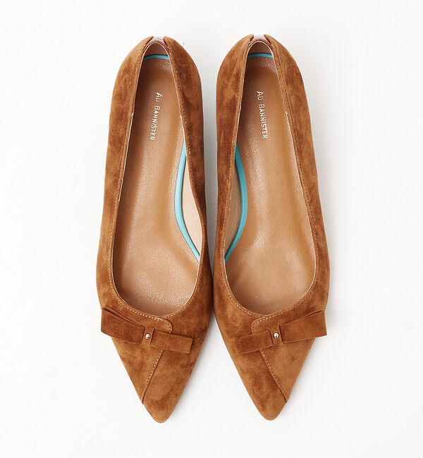 AU BANNISTER「リボンモチーフローヒールパンプス」|パンプス|