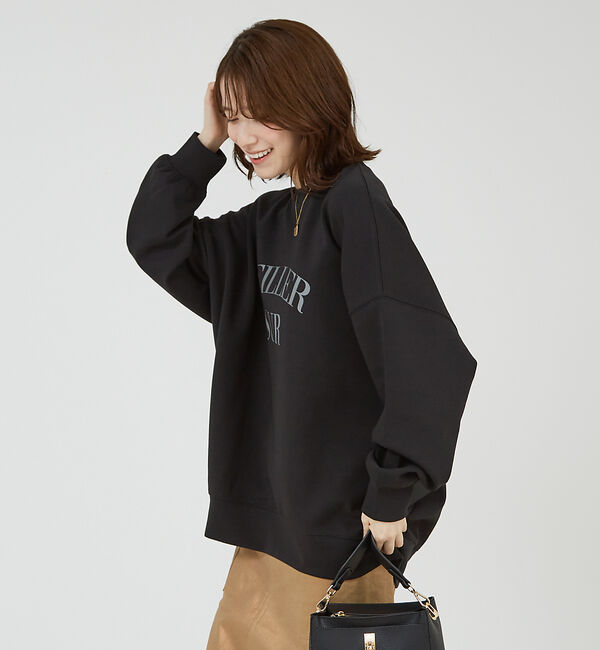 abahouse mavie「ロゴシルキーダンボールプルオーバー」|スウェット・ジャージ|