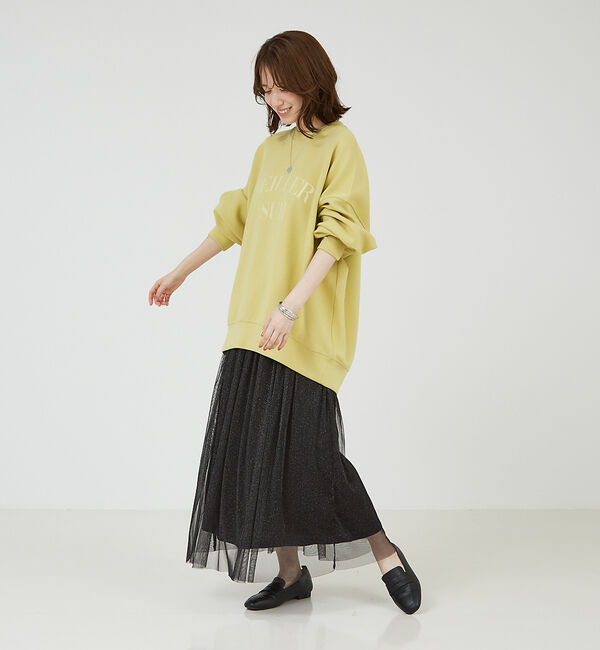 abahouse mavie「ロゴシルキーダンボールプルオーバー」|スウェット・ジャージ|