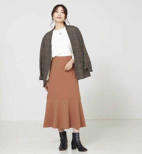 abahouse mavie「カットジョーゼットマーメイドスカート」|スカート|