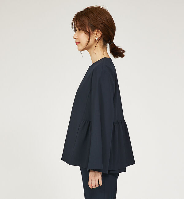 abahouse mavie「【WEB Domani掲載】【セットアップ対応/エニデイカセット】ノーカラーボレ」|ノーカラージャケット|