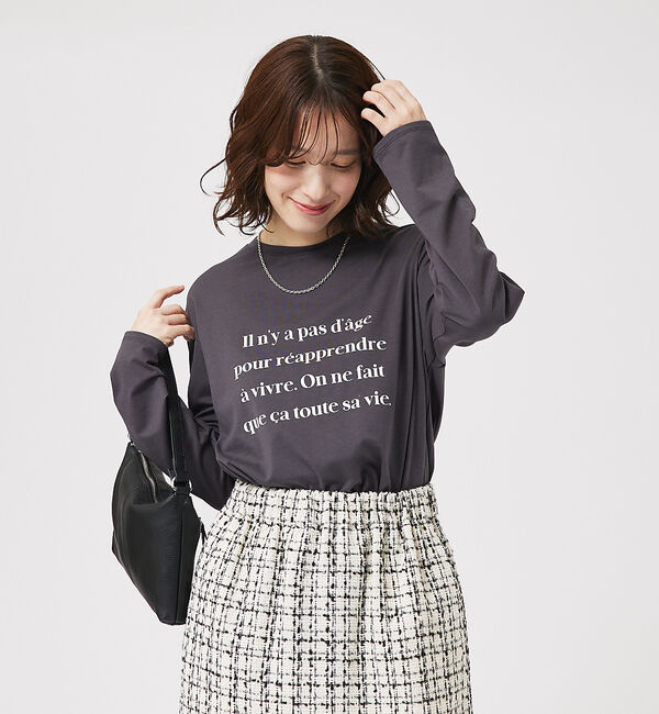 abahouse mavie「【定番/長袖】ロゴロンT」|Tシャツ・カットソー|