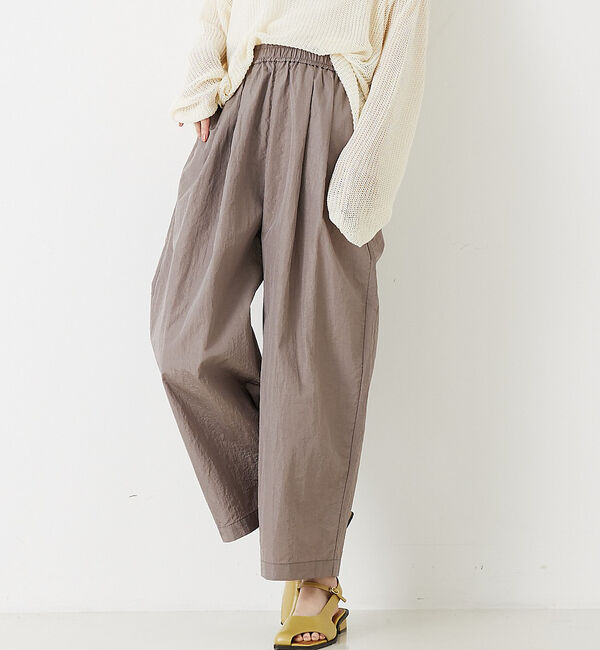 abahouse mavie「シャイニータフタワイドテーパードパンツ」|その他|
