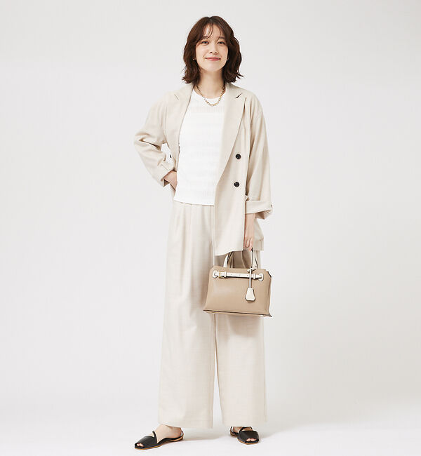 abahouse mavie「シャーリングボーダーTシャツ」|Tシャツ・カットソー|