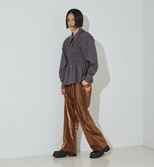 NOMINE「サテンパンツ」|スラックス|