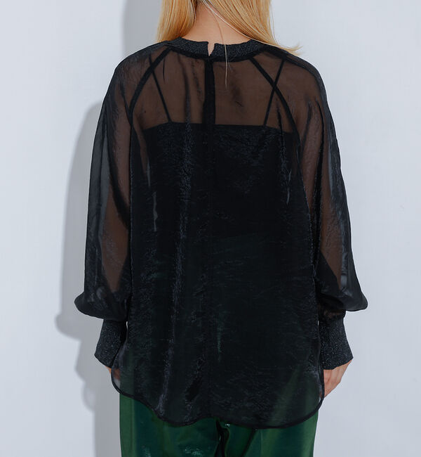 NOMINE「【セットアップ着用可】シアー ドルマンスリーブ プルオーバー」|シャツ・ブラウス|