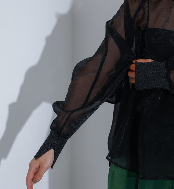 NOMINE「【セットアップ着用可】シアー ドルマンスリーブ プルオーバー」|シャツ・ブラウス|