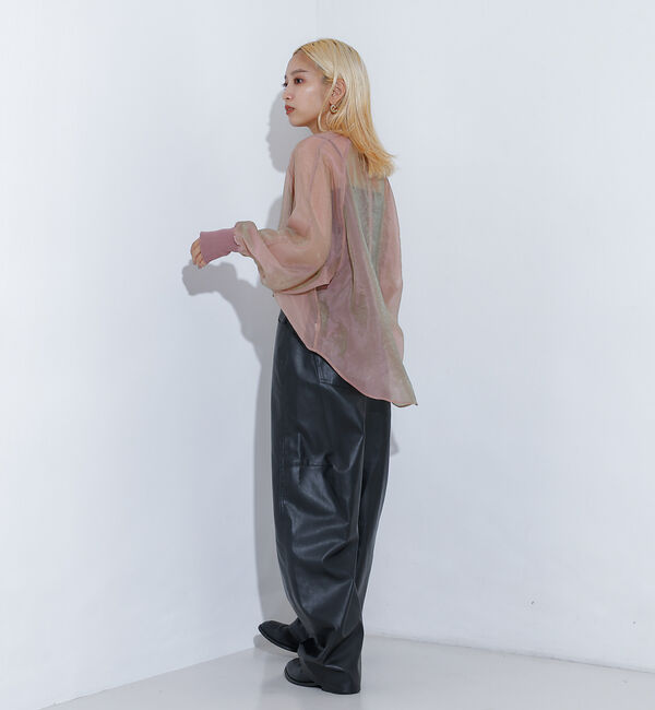 NOMINE「【セットアップ着用可】シアー ドルマンスリーブ プルオーバー」|シャツ・ブラウス|