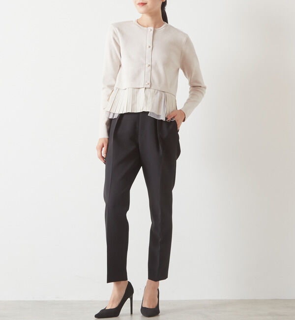 TIARA「《一部別注カラー》【MARILYN MOON/マリリンムーン】パールボタンカーディガン」|カーディガン|