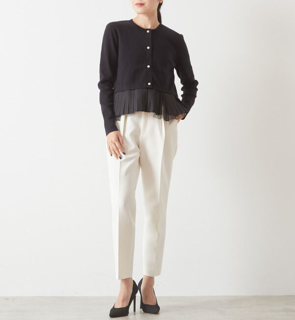 TIARA「《一部別注カラー》【MARILYN MOON/マリリンムーン】パールボタンカーディガン」|カーディガン|