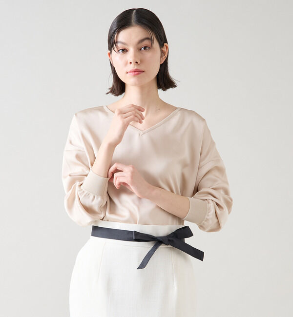 TIARA「リブトリミングトップス」|ニット・セーター|